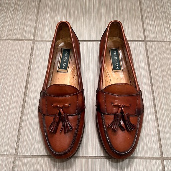 Cole Haan Pinch Tassel Loafers Brown Size 11 - Picture 4 of 11